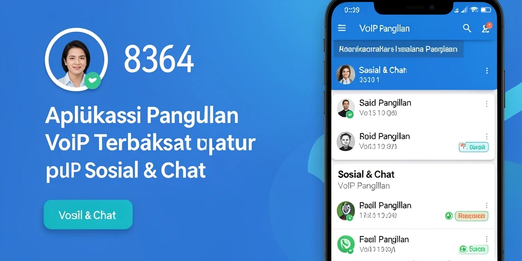 Tampilan antarmuka aplikasi VoIP Panggilan 8364 yang menarik dan mudah digunakan.