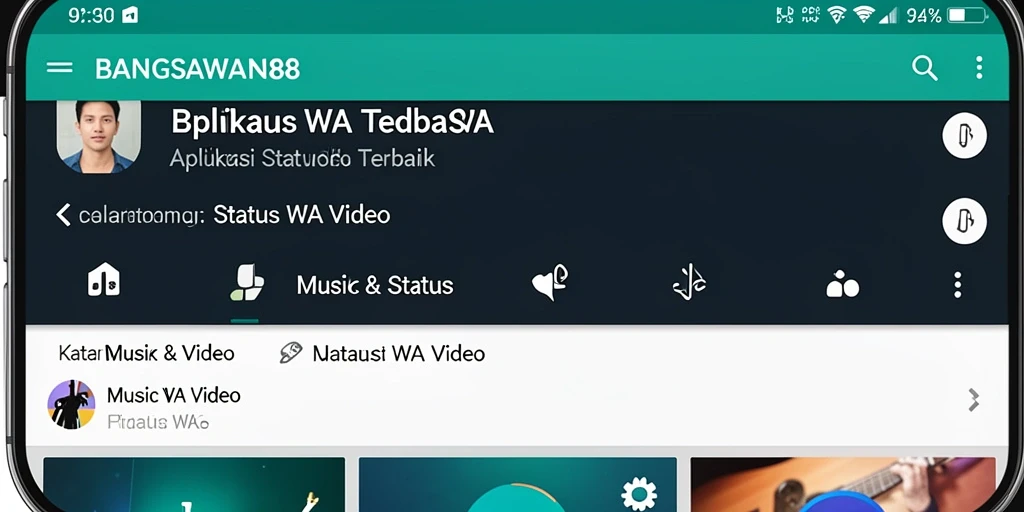 Tampilan antarmuka BANGSAWAN88 untuk Status WA Video yang menarik.