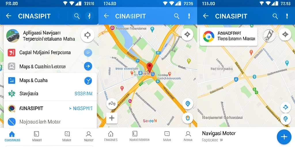 Antarmuka CINASIPIT yang sederhana untuk navigasi motor.