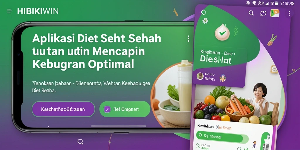 Tampilan antarmuka HIBIKIWIN yang menarik dan informatif