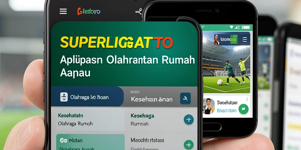 Antarmuka pengguna SUPERLIGATOTO yang sederhana dan menarik untuk olahraga di rumah.