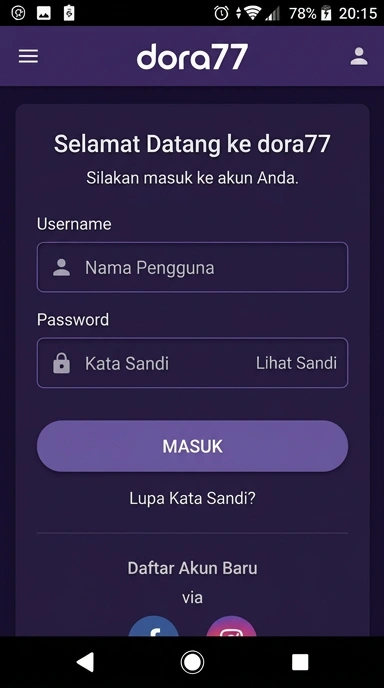 Panduan Masuk Akun dora77 untuk Pengguna Android